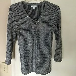 Gray/silver sweater